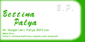 bettina palya business card